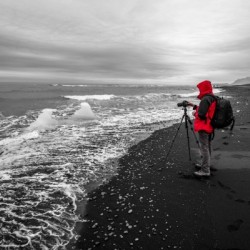Red Jacketed Photographer